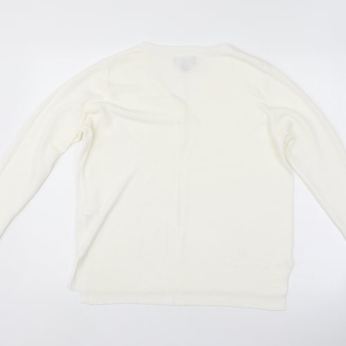 Primark Womens White   Pullover Jumper Size M