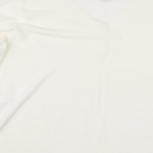 Primark Womens White   Pullover Jumper Size M