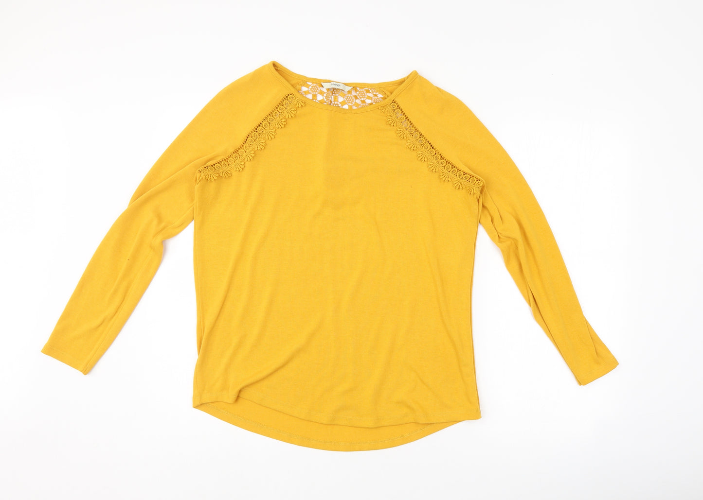 George Womens Yellow   Basic T-Shirt Size 12