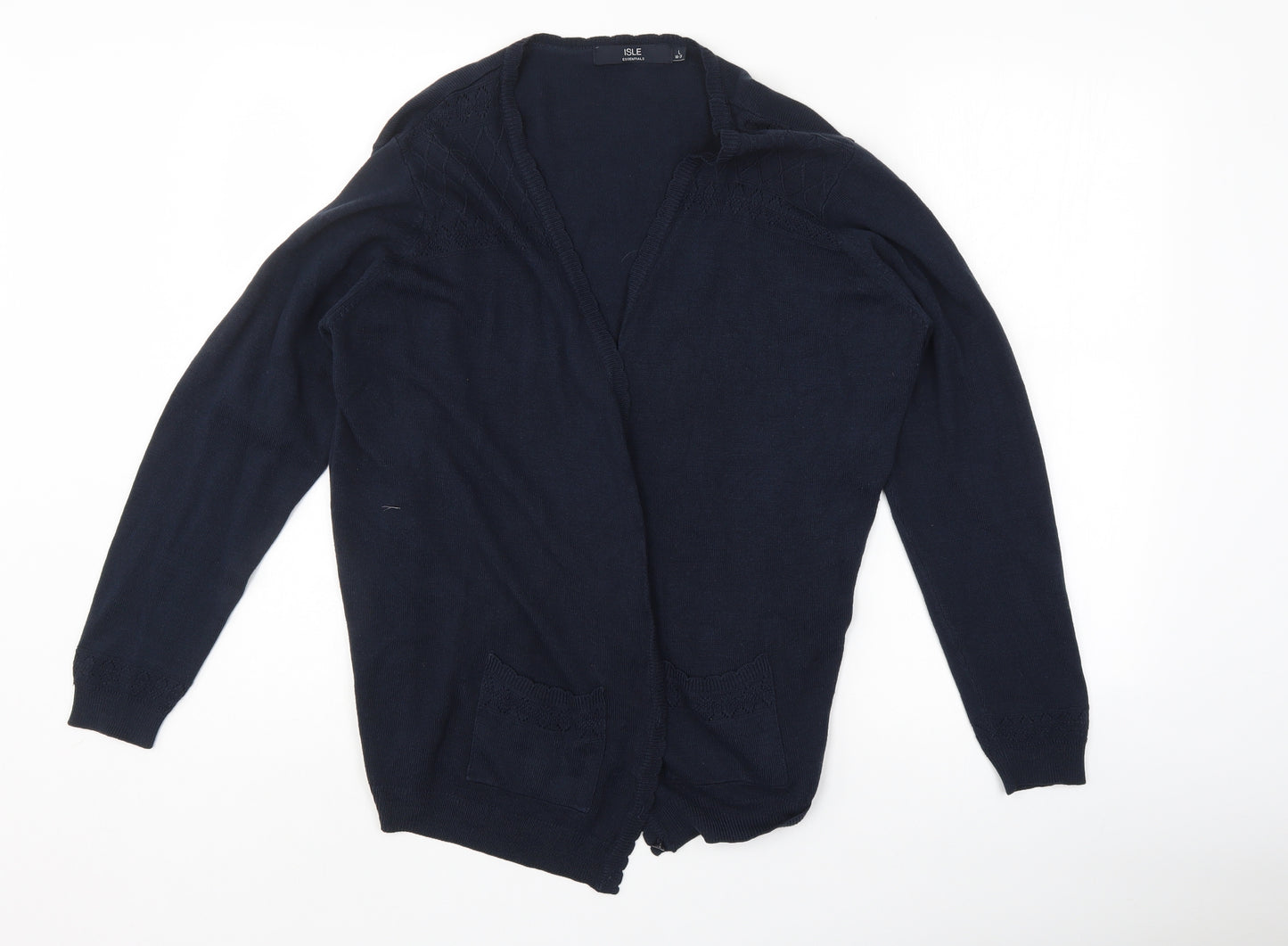 isle Womens Blue   Cardigan Jumper Size L