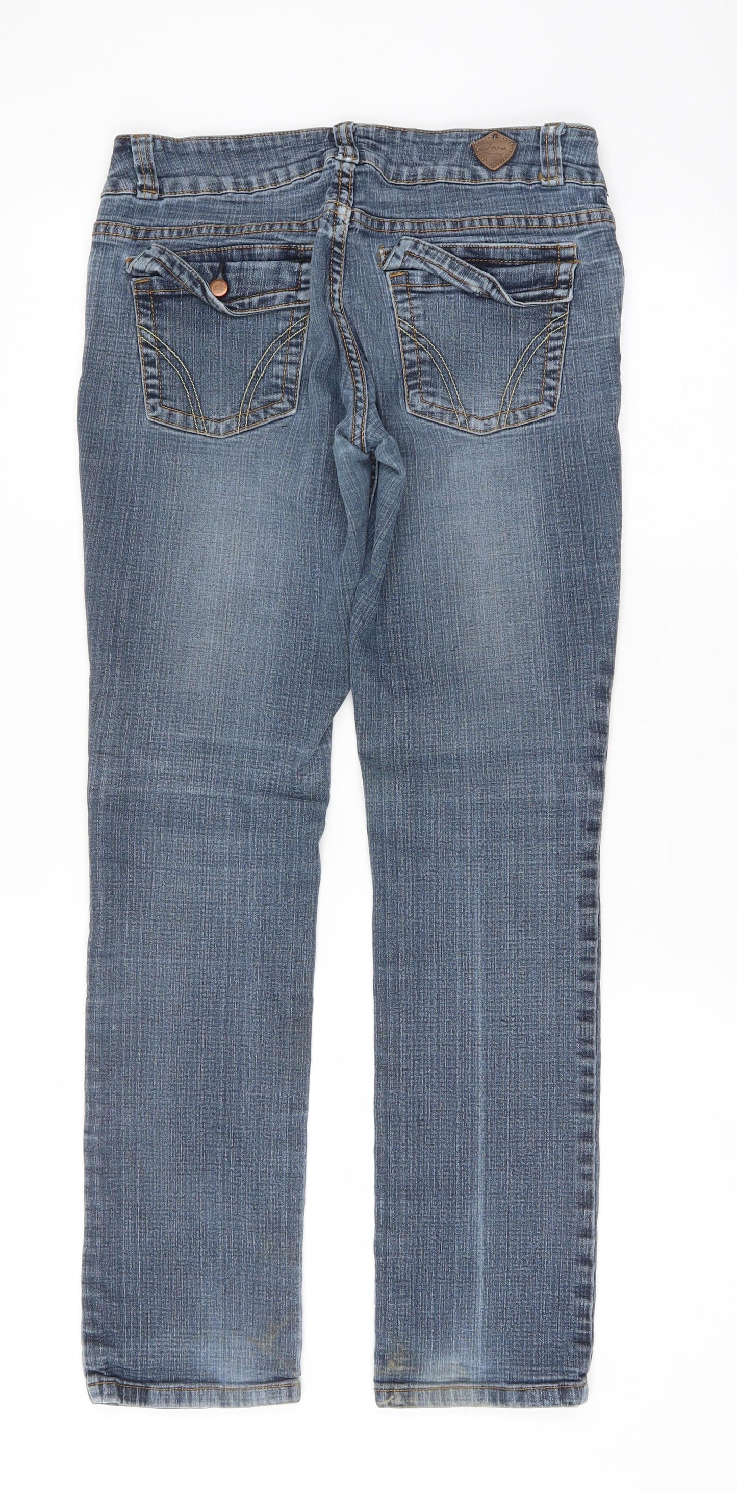 Jane Norman Womens Blue   Straight Jeans Size 12 L30 in