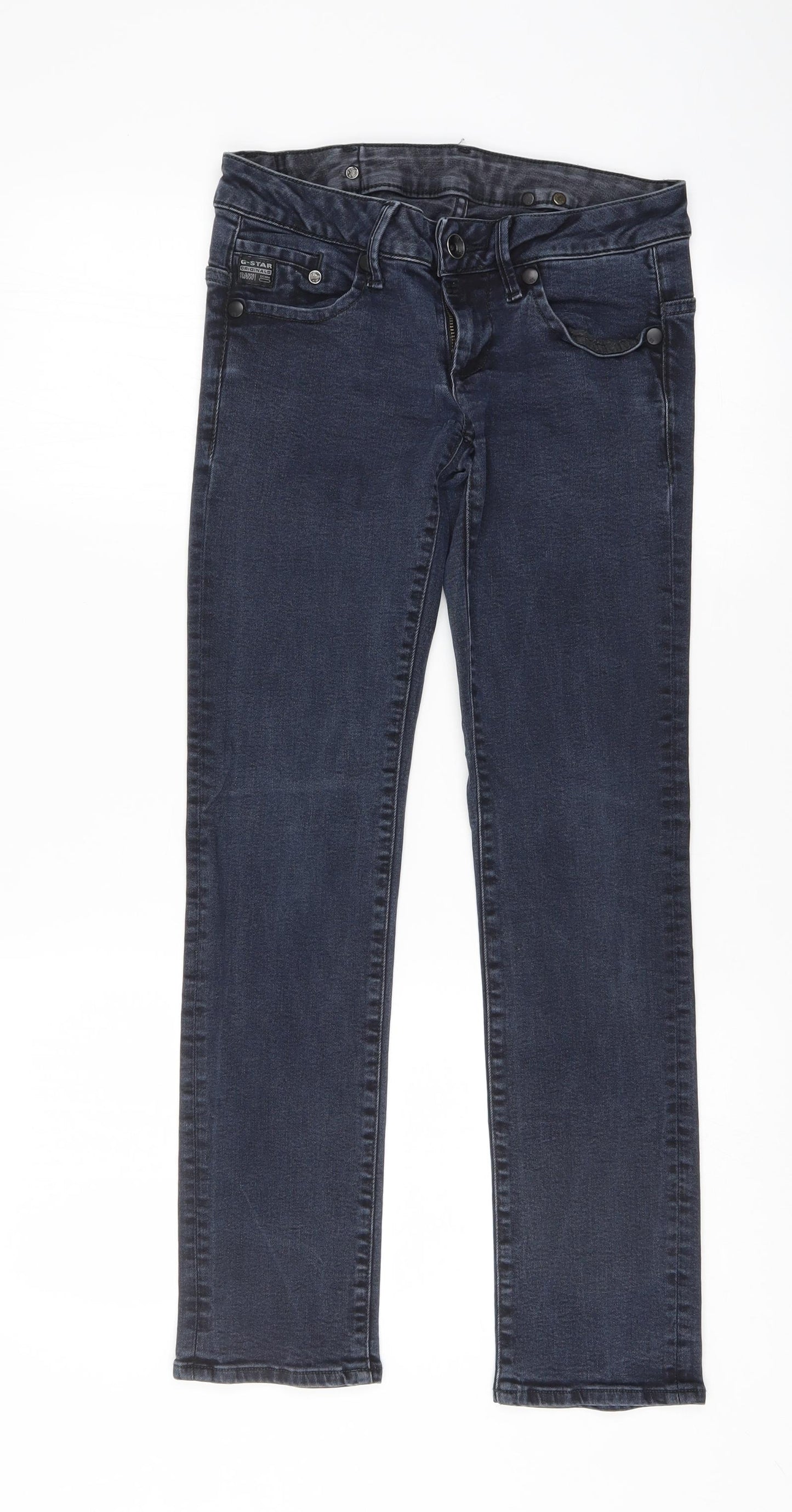 G Star Raw Womens Blue   Straight Jeans Size 28 L30 in