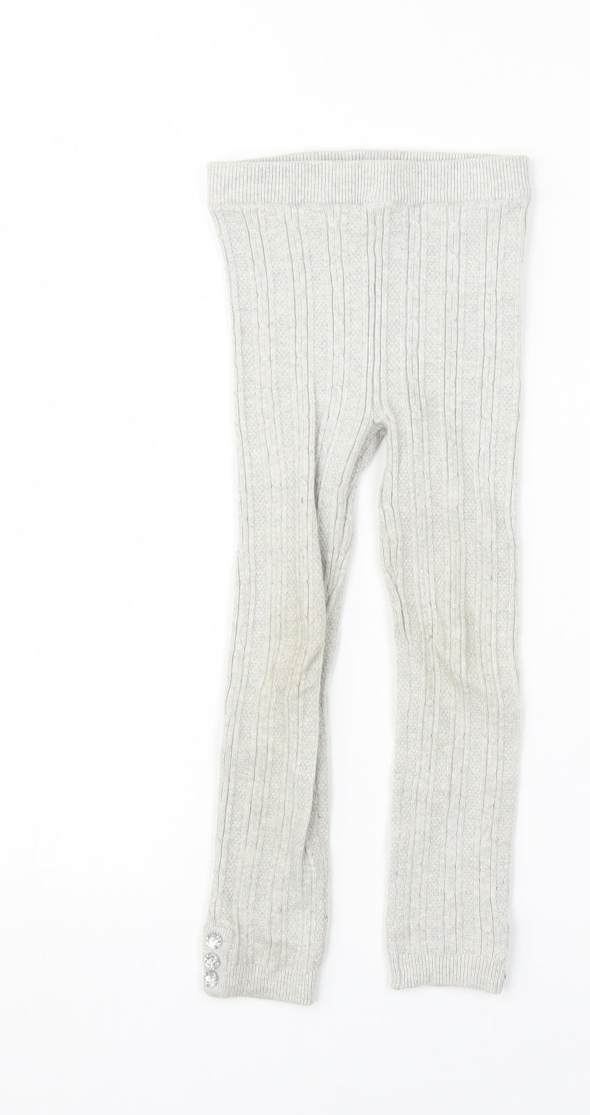 TU Girls Grey   Jegging Trousers Size 4-5 Years