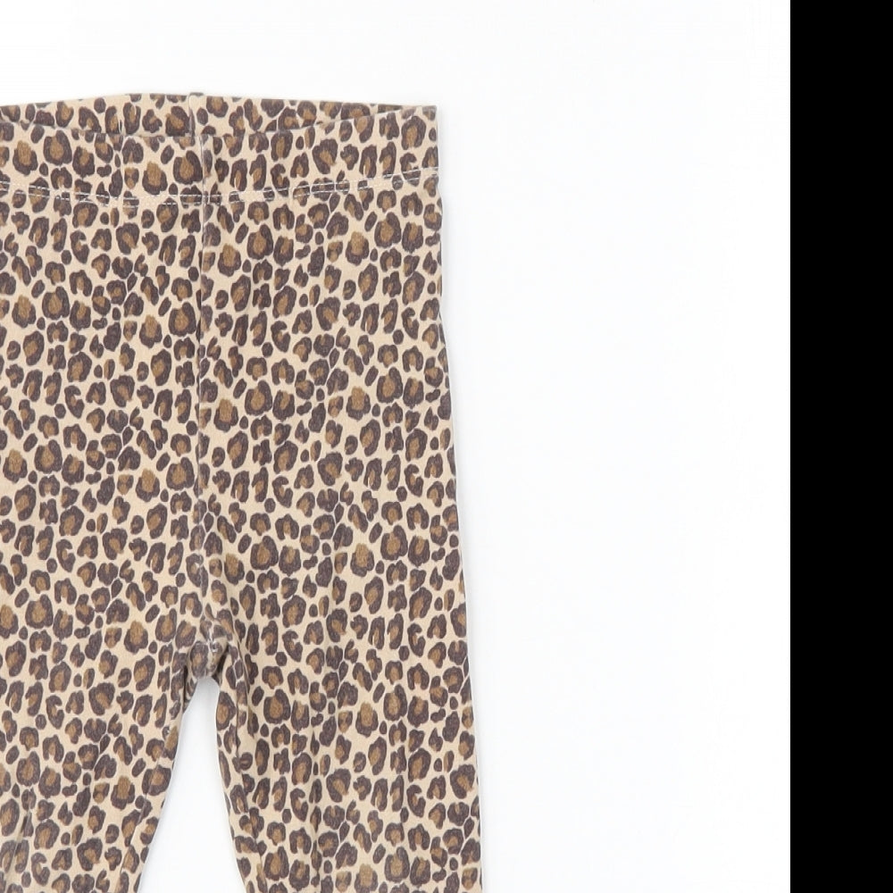 NEXT Girls Multicoloured Animal Print  Jegging Trousers Size 3 Years