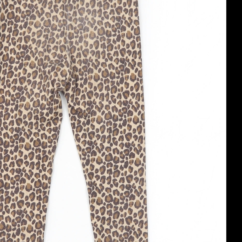 NEXT Girls Multicoloured Animal Print  Jegging Trousers Size 3 Years