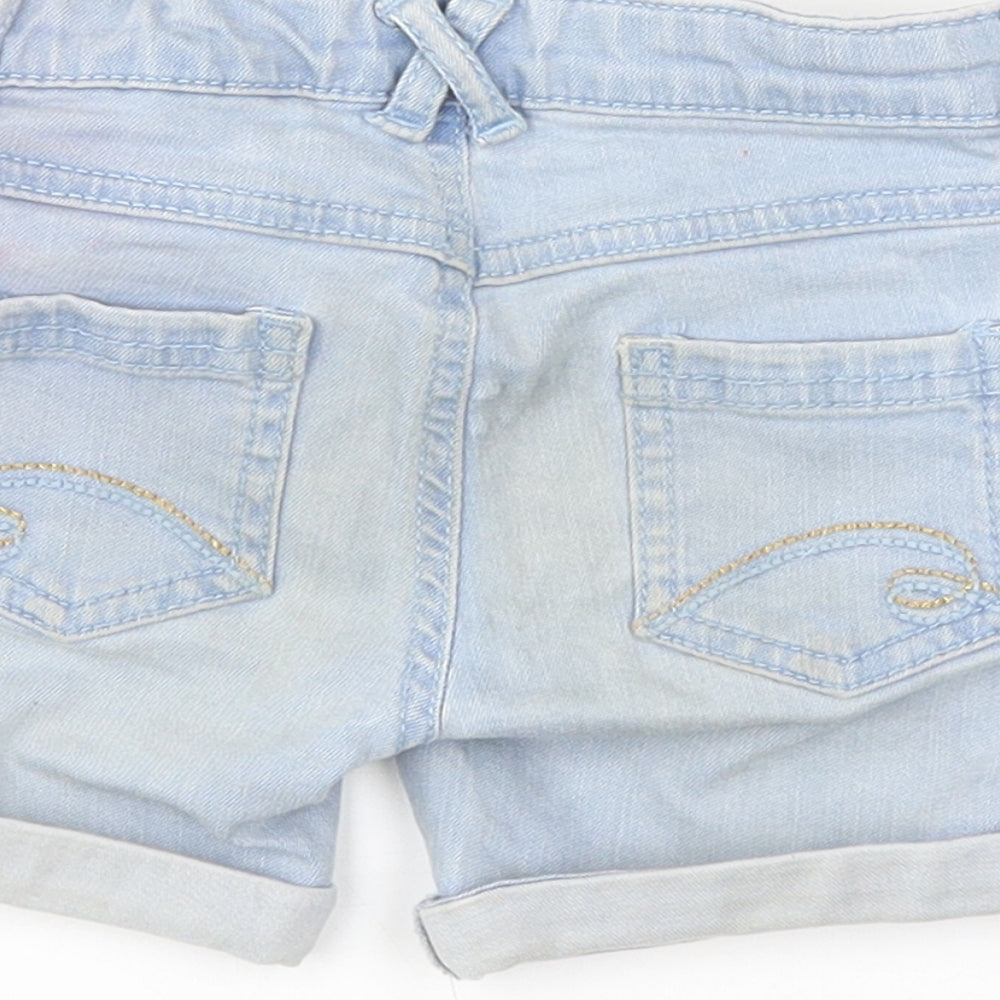 m Girls Blue  Denim Boyfriend Shorts Size 4 Years
