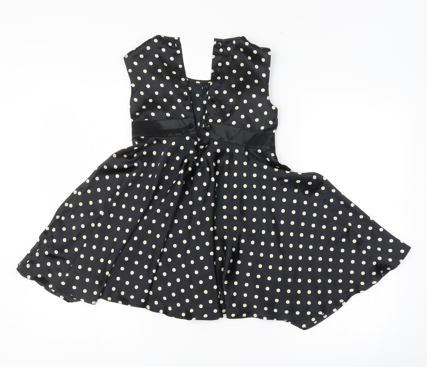 George Girls Black Plaid  Tank Dress  Size 7-8 Years