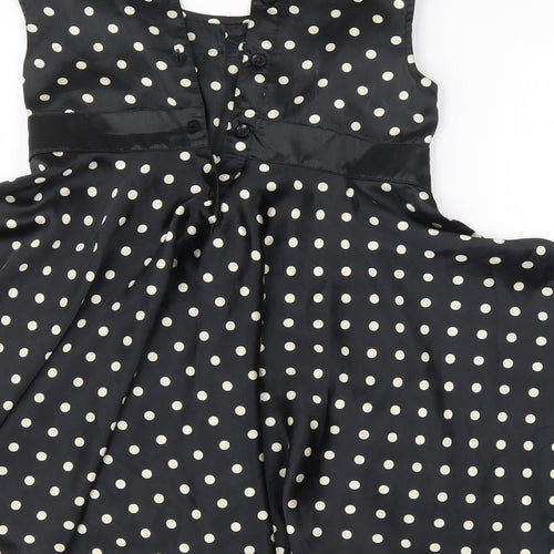George Girls Black Plaid  Tank Dress  Size 7-8 Years