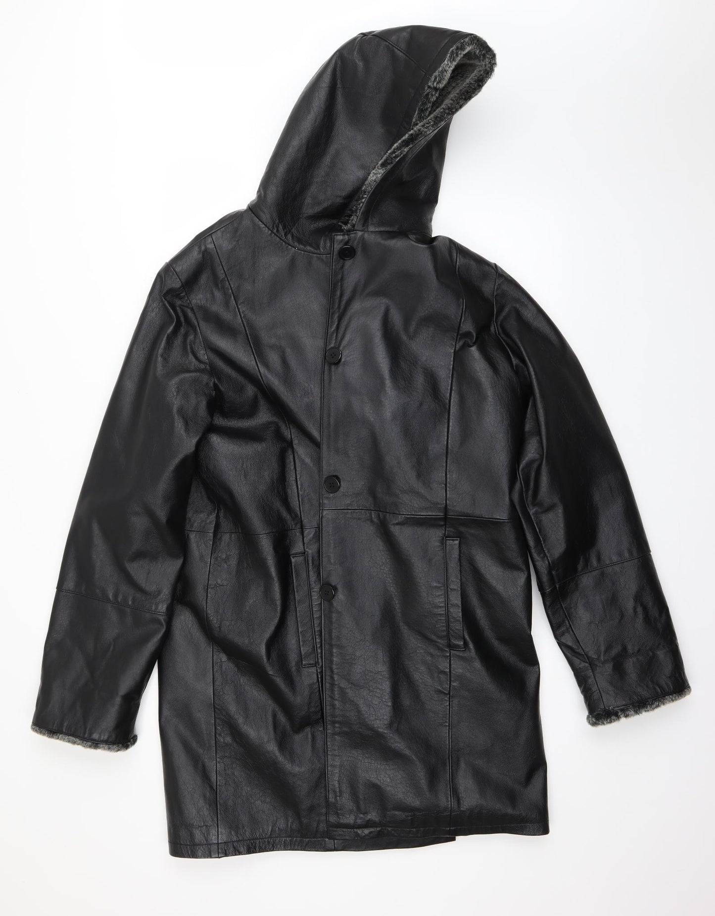 Milan Womens Black   Jacket Coat Size 14