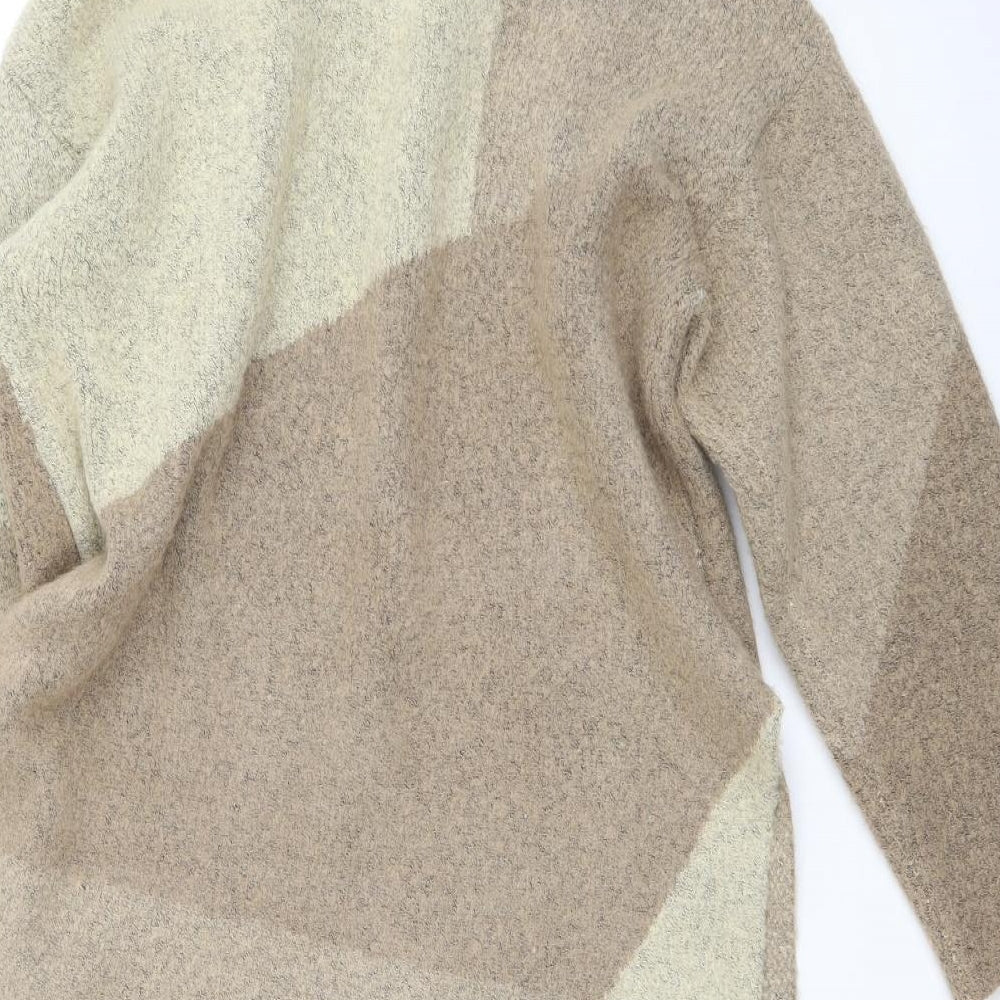 MarlaWynne Womens Beige   Cardigan Jumper Size M