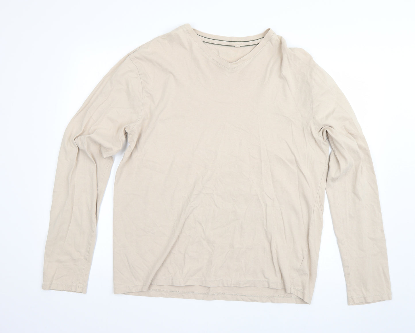 NEXT Mens Beige    T-Shirt Size XL