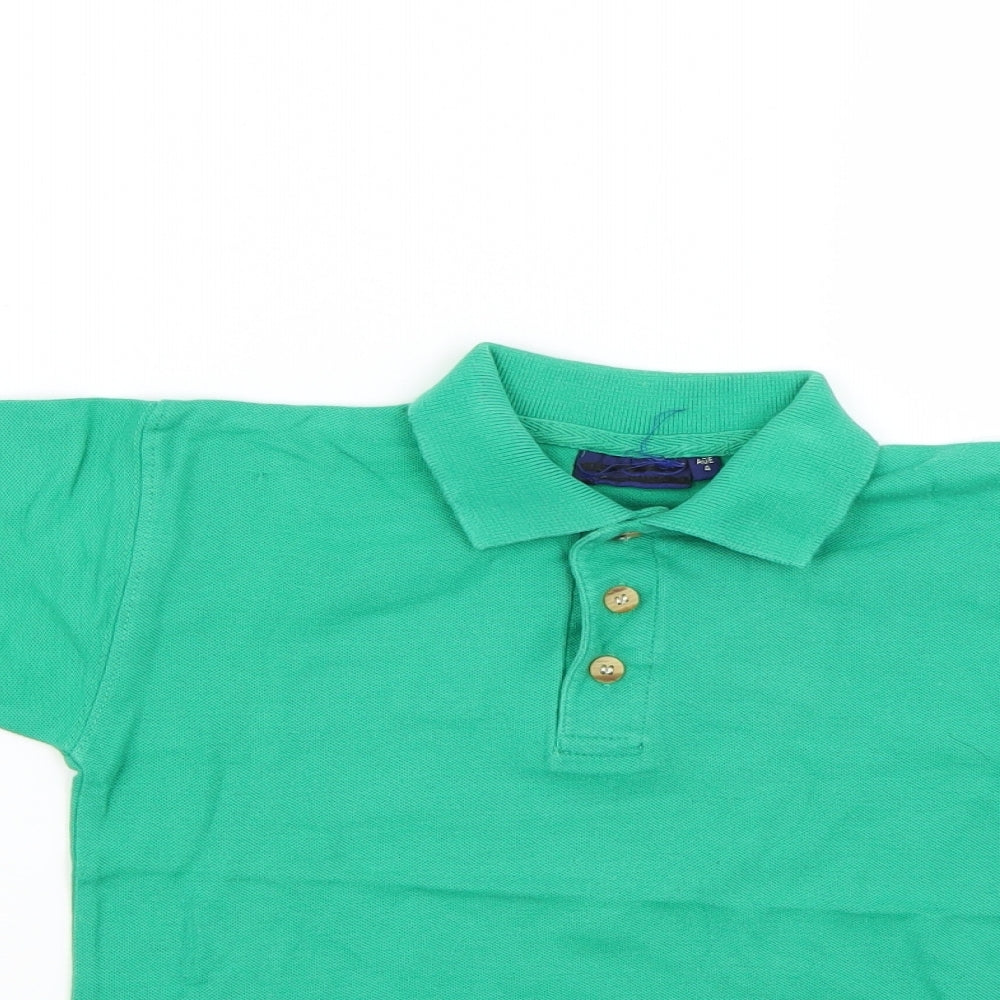 Debenhams Boys Green   Basic Polo Size 4 Years