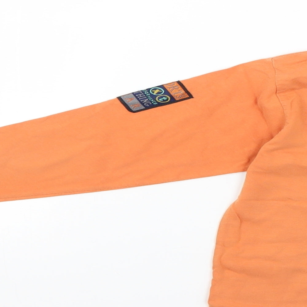 Preworn Boys Orange Geometric  Basic T-Shirt Size 3-4 Years