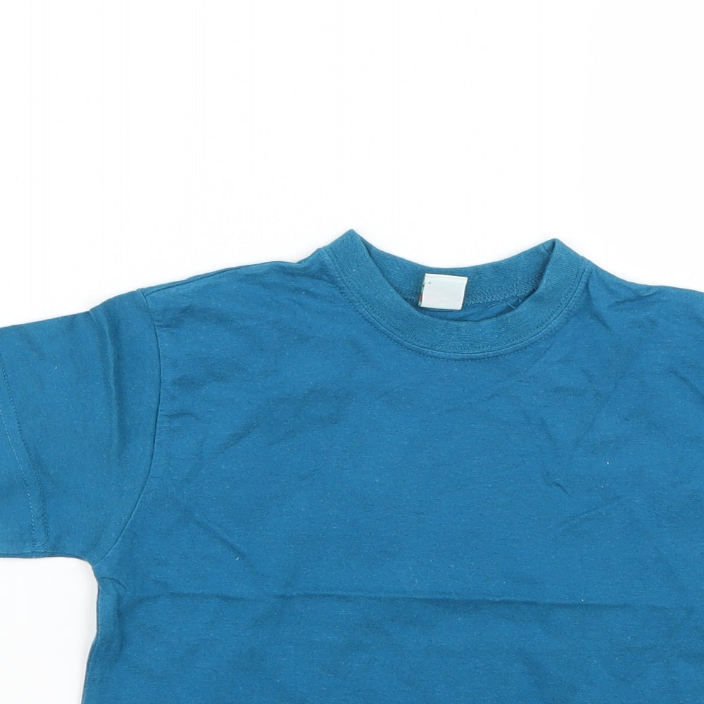 Adams Boys Blue   Basic T-Shirt Size 4 Years