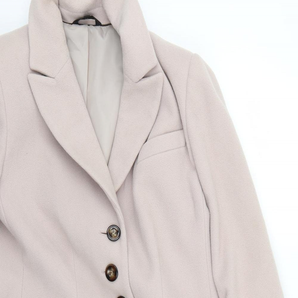 Marks and Spencer Womens Pink   Pea Coat Coat Size 14