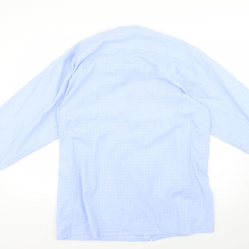 Champion Mens Blue Check   Dress Shirt Size L