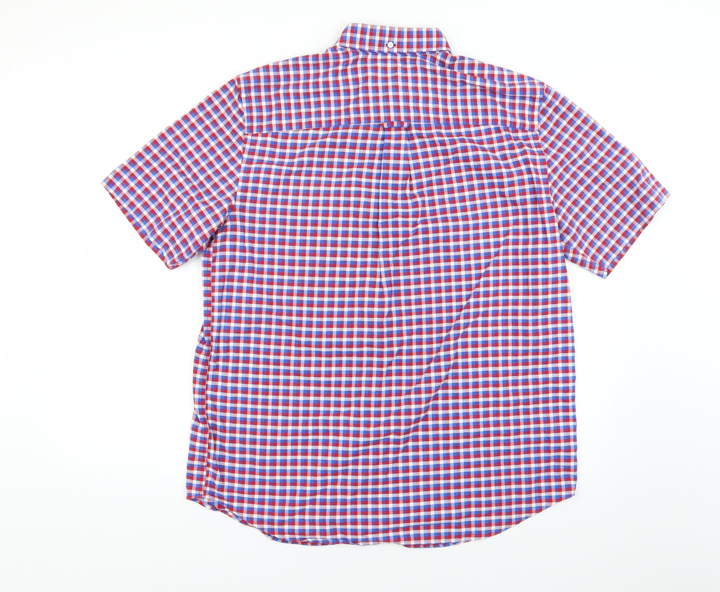 cotton oxford Mens Multicoloured Check   Button-Up Size L