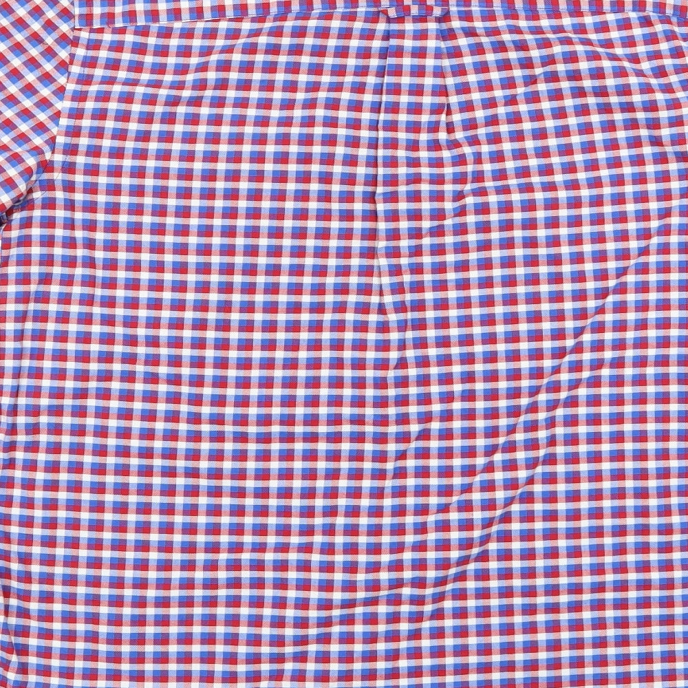 cotton oxford Mens Multicoloured Check   Button-Up Size L
