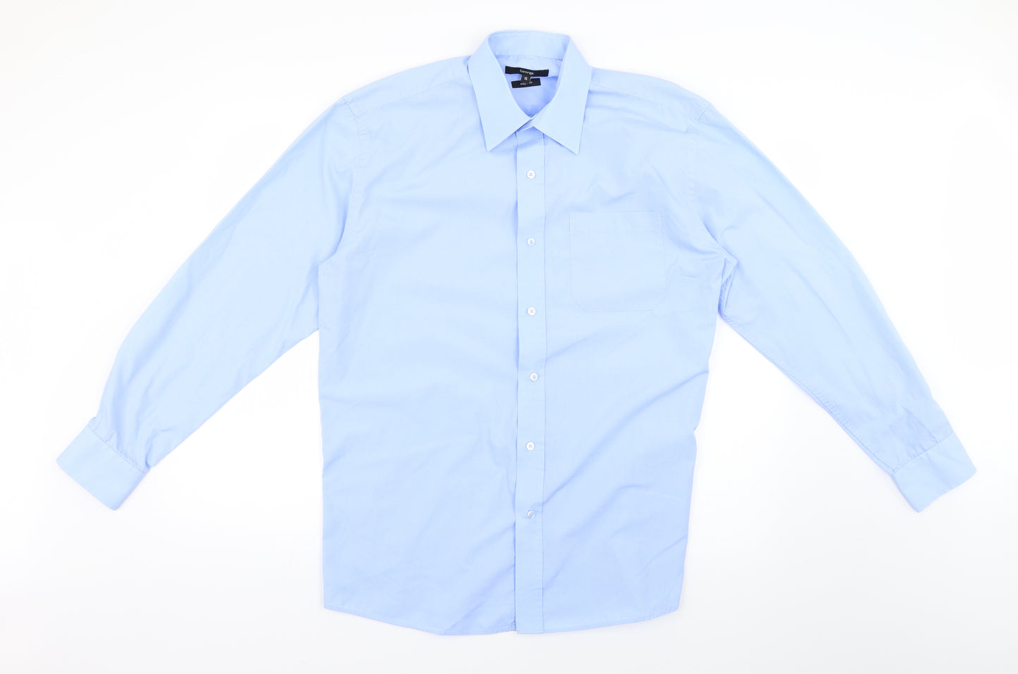 George Womens Blue   Basic Button-Up Size 16