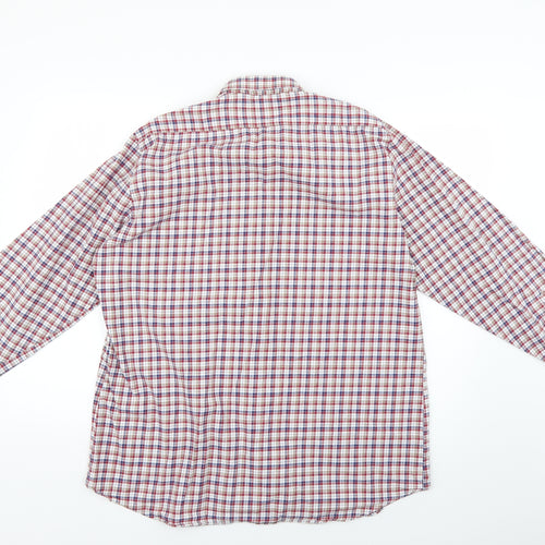 St Michael Mens Multicoloured Check   Button-Up