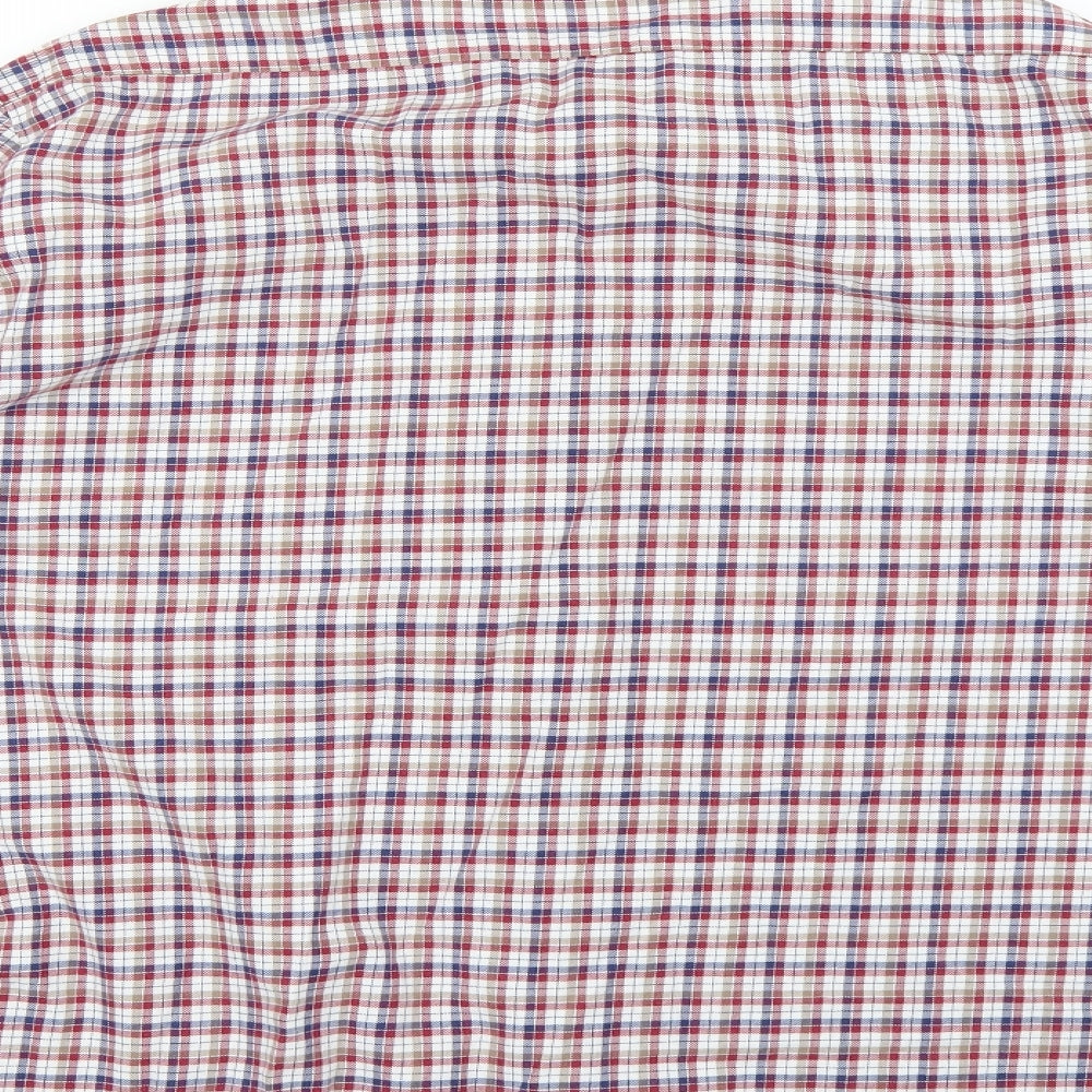 St Michael Mens Multicoloured Check   Button-Up