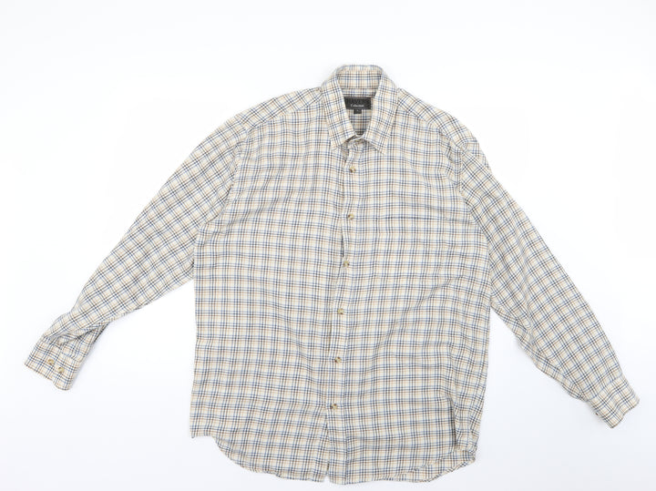 havers collection Mens Multicoloured Check   Button-Up Size L