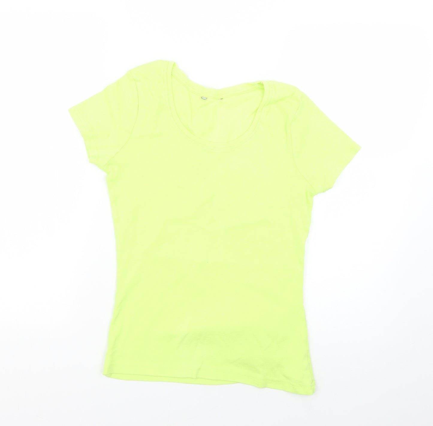 George Womens Yellow   Basic T-Shirt Size 10