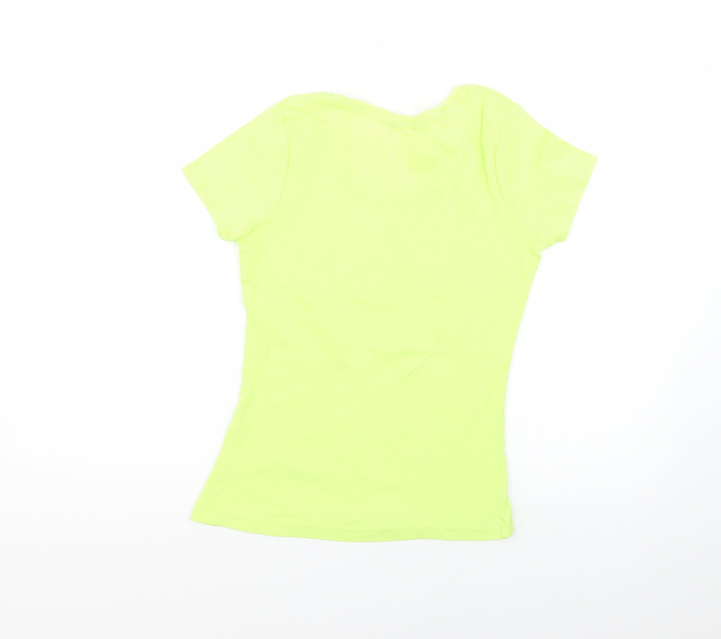 George Womens Yellow   Basic T-Shirt Size 10