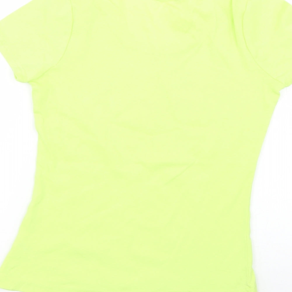 George Womens Yellow   Basic T-Shirt Size 10