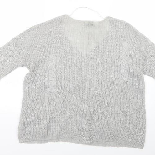 Womens Grey   Pullover Jumper Size 6