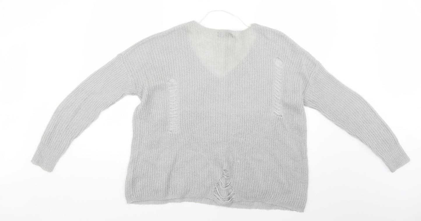 Womens Grey   Pullover Jumper Size 6