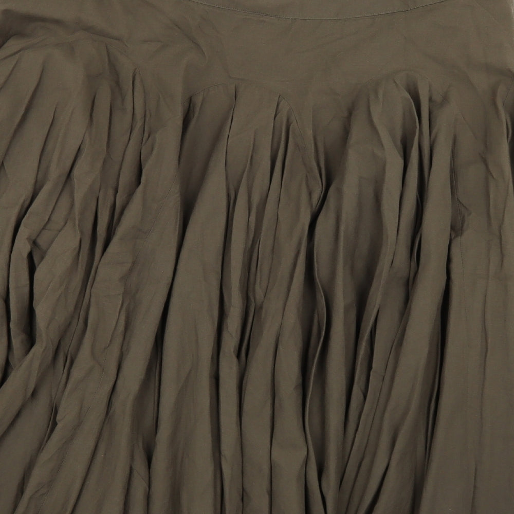 NEXT Womens Green   Flare Skirt Size 14