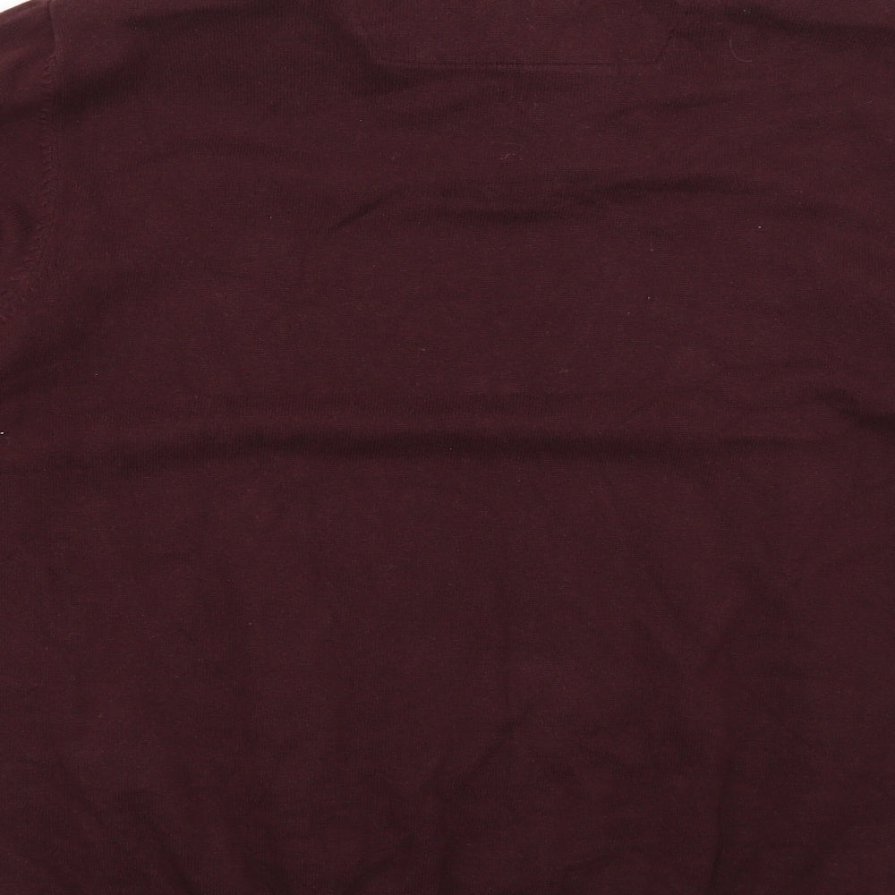 Marks and Spencer Mens Brown Check  Pullover Jumper Size XL