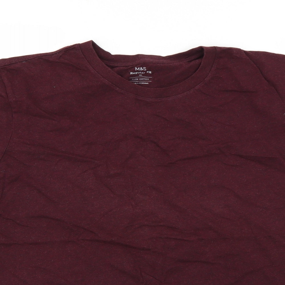 Marks and Spencer Mens Red    T-Shirt Size XL