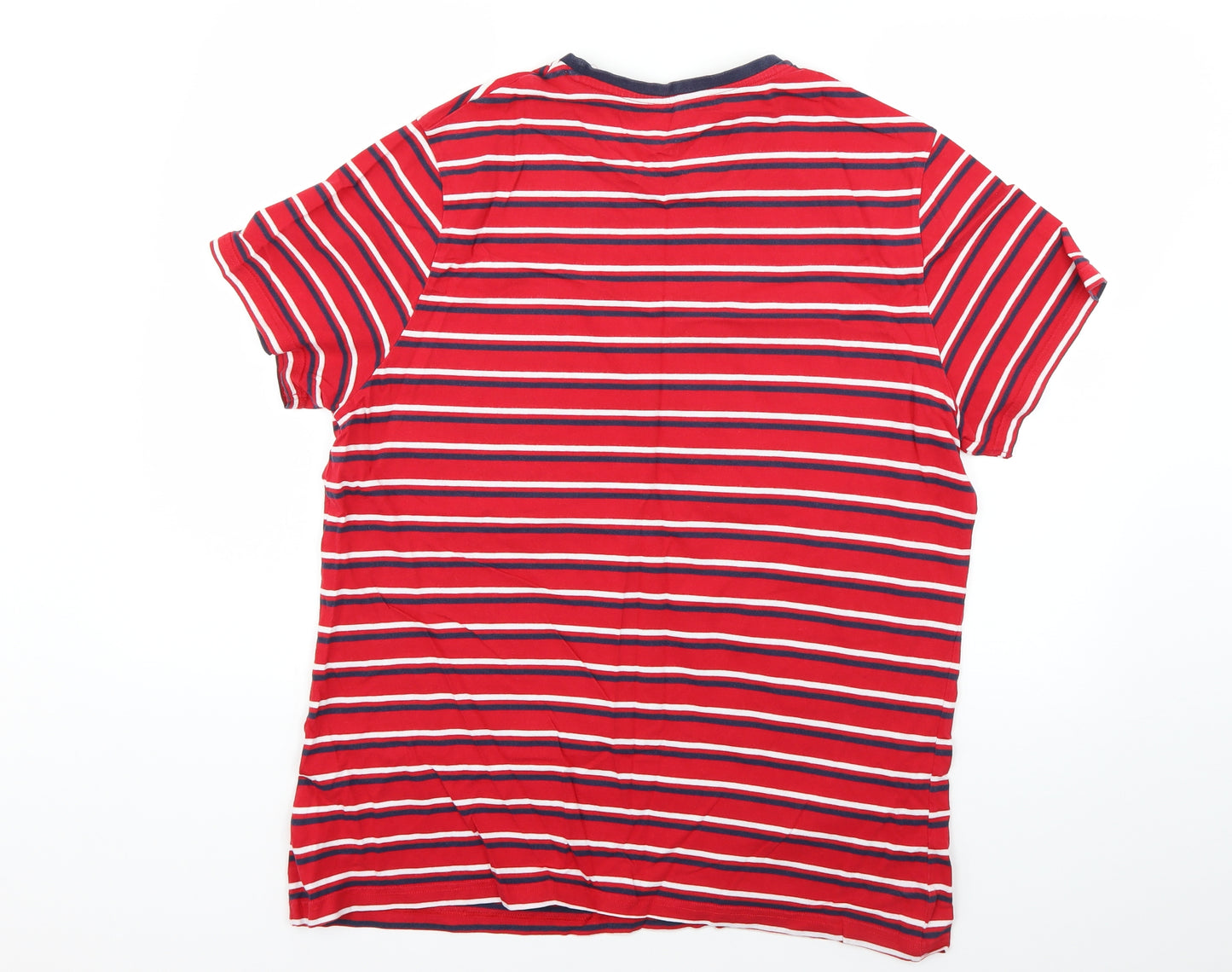 F&F Mens Multicoloured Striped   T-Shirt Size XL