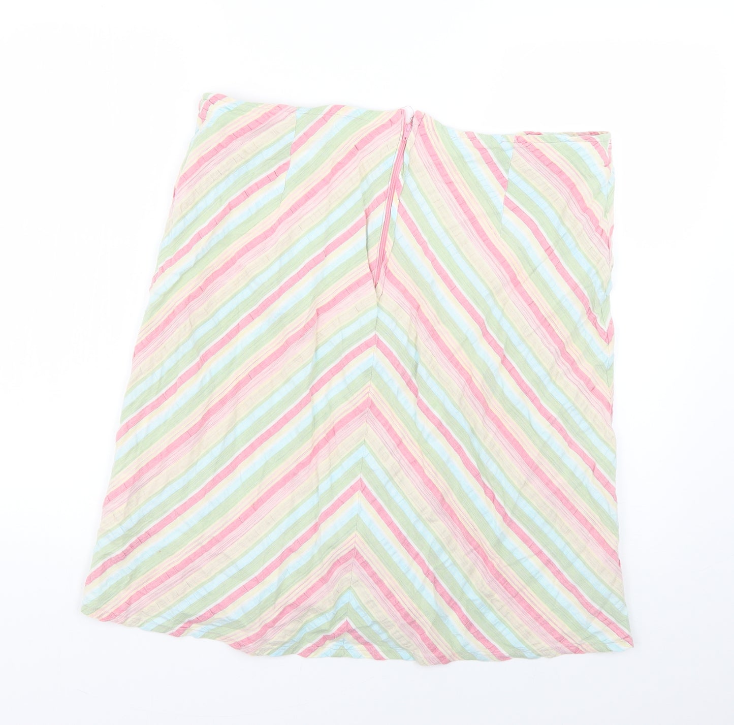 chilli peppers Womens Multicoloured Striped  Mini Skirt Size 14