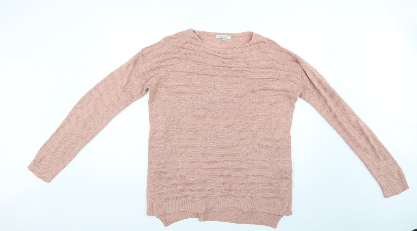 Peacocks Womens Pink   Pullover Jumper Size M
