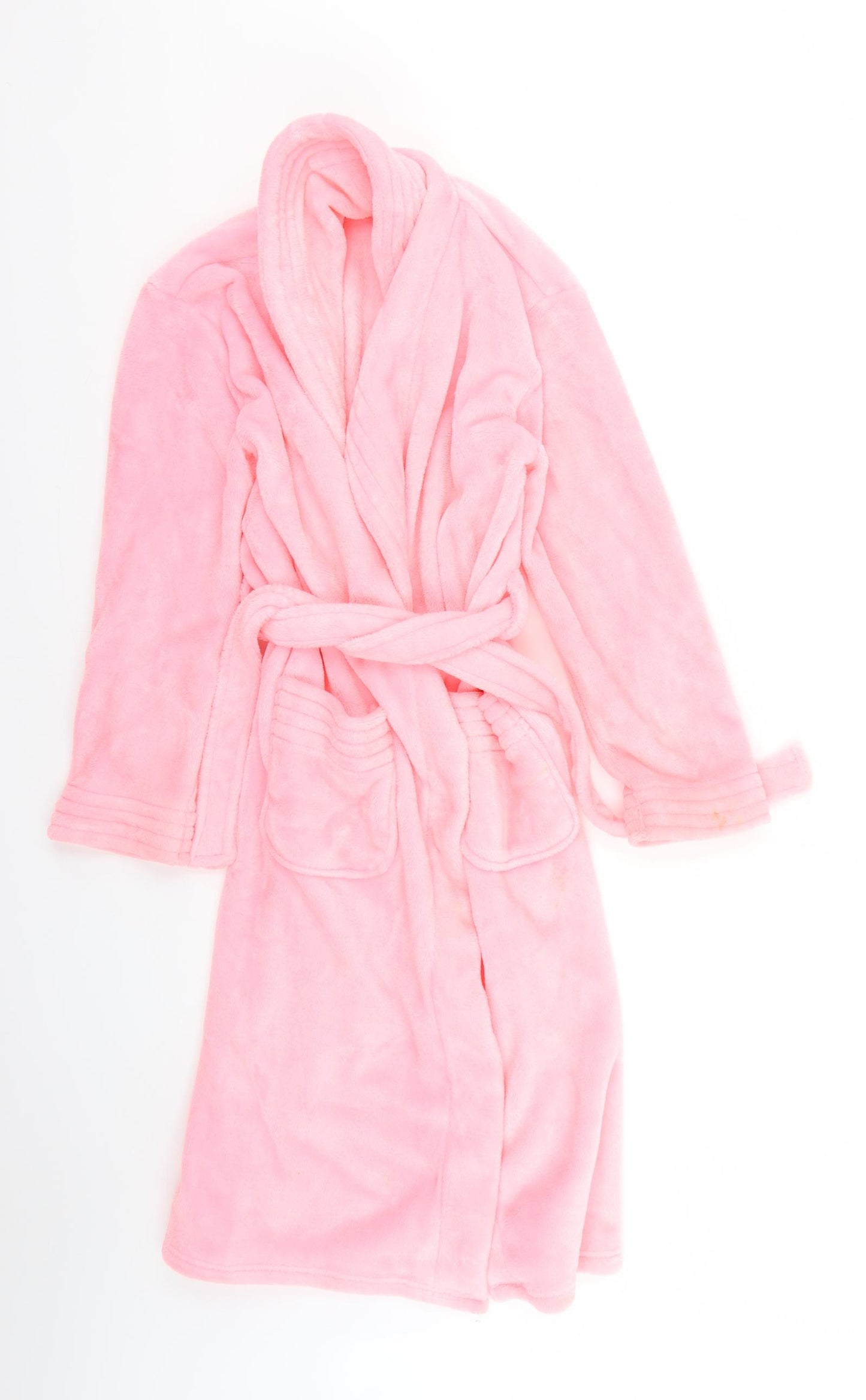 F&F Girls Pink Solid   Robe Size 11-12 Years