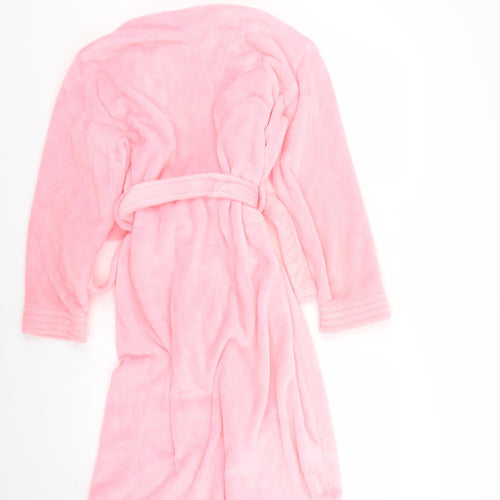 F&F Girls Pink Solid   Robe Size 11-12 Years