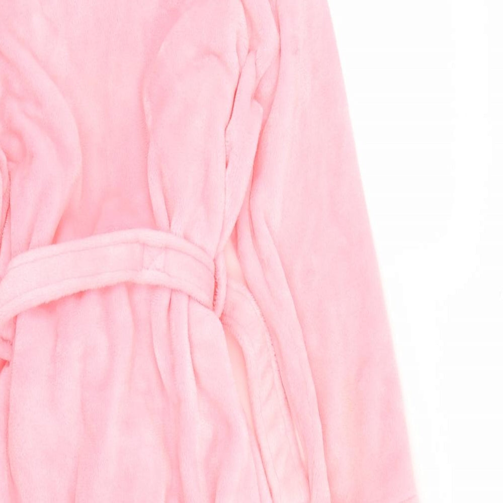 F&F Girls Pink Solid   Robe Size 11-12 Years