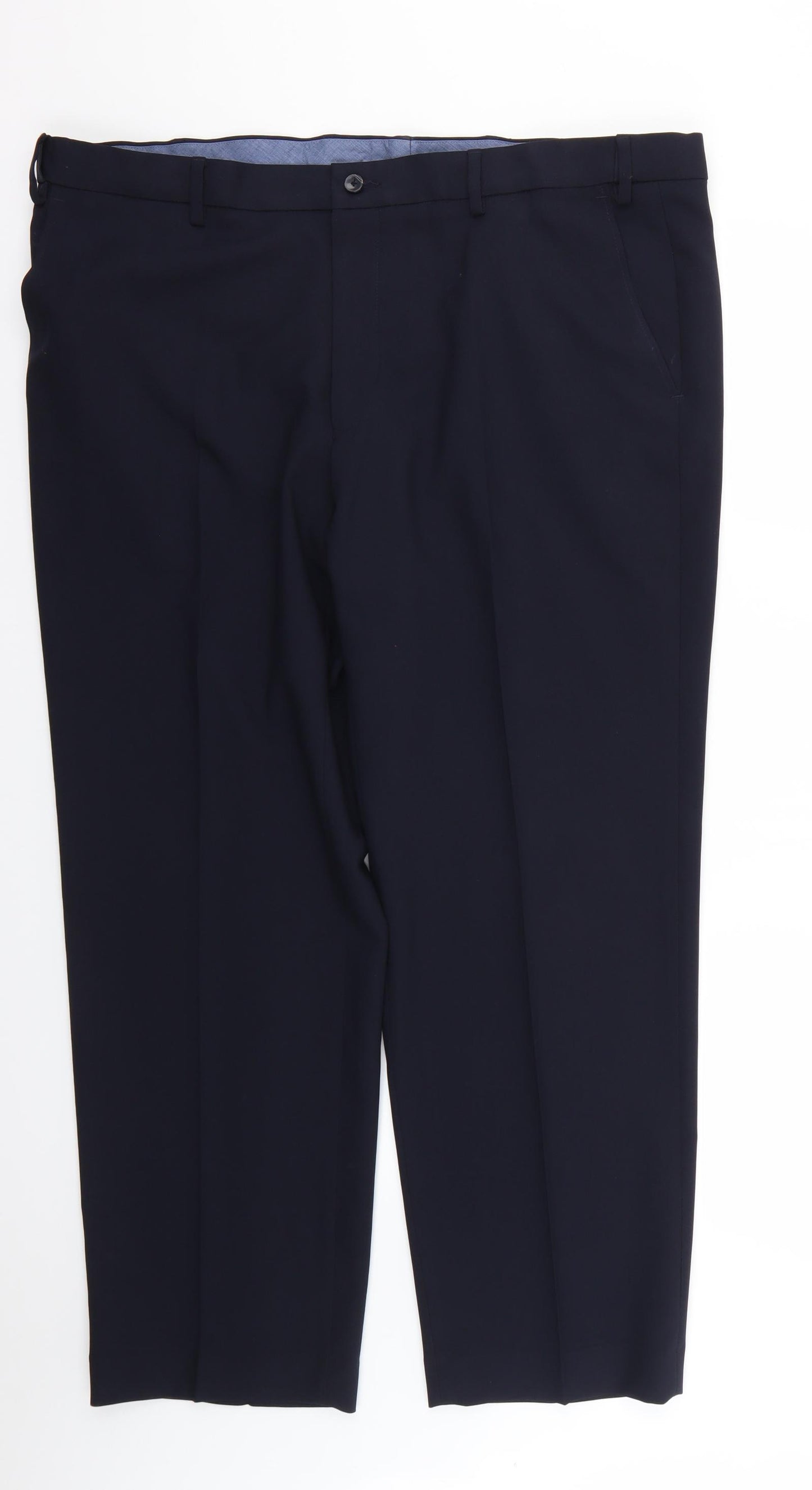 Marks and Spencer Mens Blue   Trousers  Size 42 L25 in