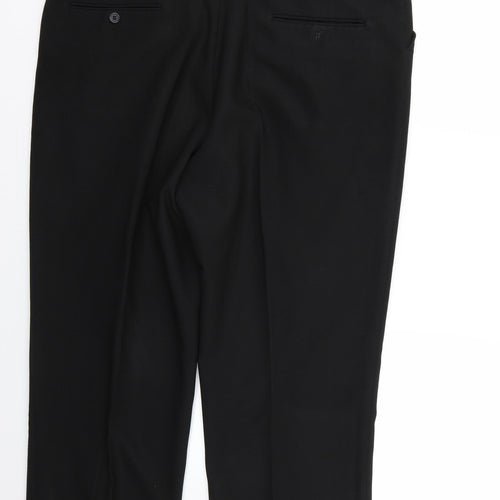 Preworn Mens Black   Trousers  Size 42 L25 in