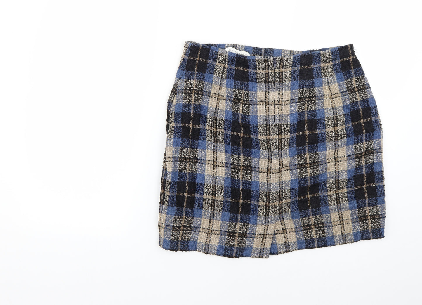 Marks and Spencer Womens Multicoloured Check  Mini Skirt Size 16