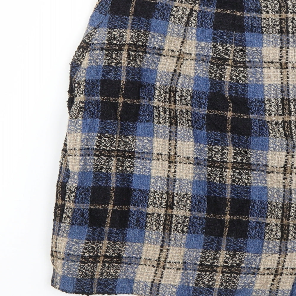 Marks and Spencer Womens Multicoloured Check  Mini Skirt Size 16