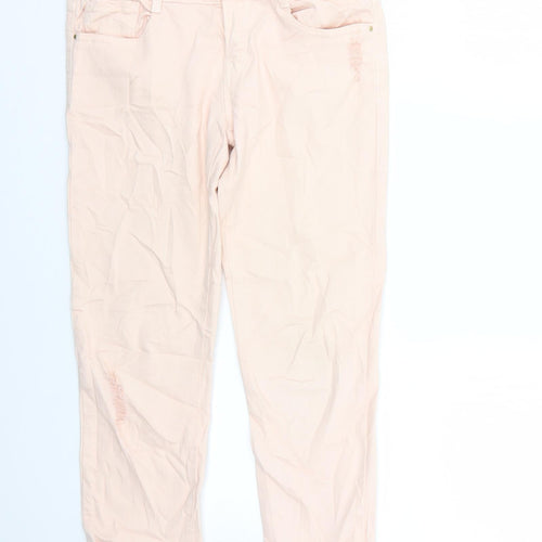 Zara Womens Pink   Skinny Jeans Size 8 L24 in