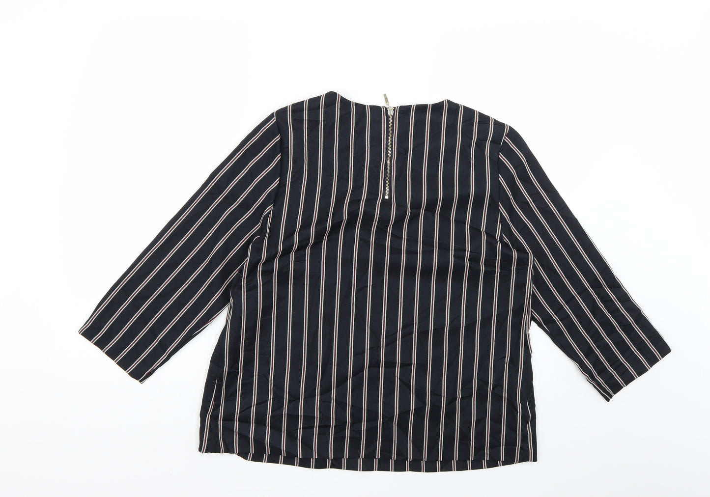 Nutmeg Womens Multicoloured Striped  Basic Blouse Size 10