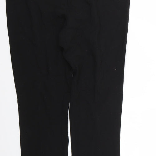 Papaya Womens Black   Trousers  Size 12 L25 in