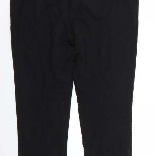 Papaya Womens Black   Trousers  Size 12 L25 in