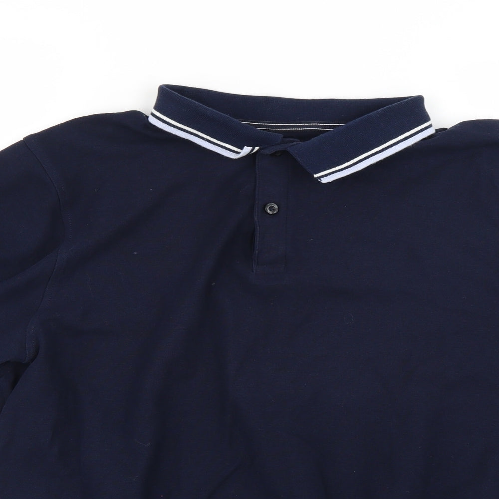 Maine Mens Blue    Polo Size XL