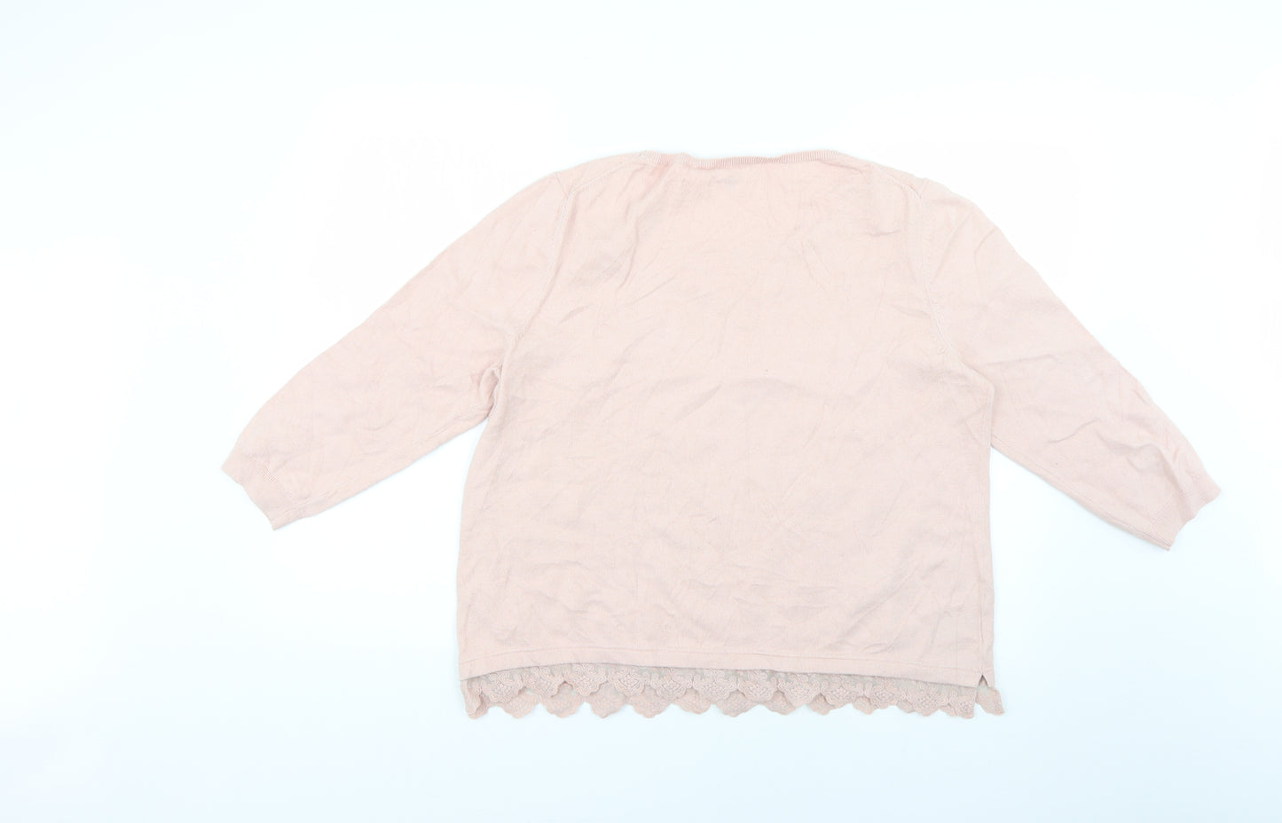 Laura Ashley Womens Pink   Pullover Jumper Size 16